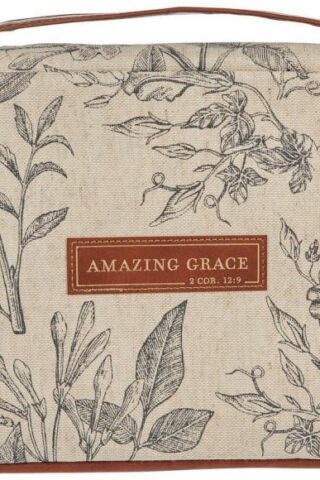 1220000323087 Premium Vegan Leather Fashion Bible Cover for Women: Amazing Grace - 2 Cor. 12 I