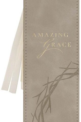 1220000720169 Premium Vegan Leather Inspirational Scripture Bookmark for Women: Amazing Grace