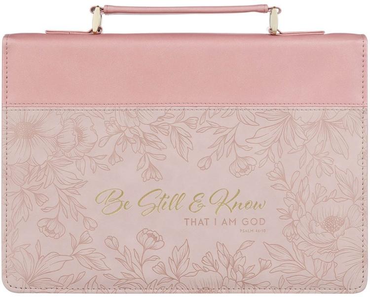 1220000722675 Premium Fashion Vegan Leather Bible Cover for Women: Be Still & Know Inspiration