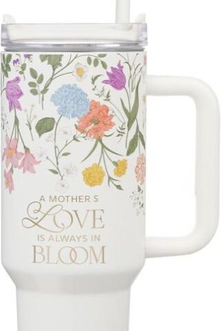 1220000723092 Grace White Wildflower Stainless Steel Tumbler With Straw 2 Corinthians 12: