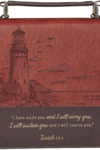 6006937170636 Premium Classic Vegan Leather Inspirational Bible Cover for Men & Women: I Will