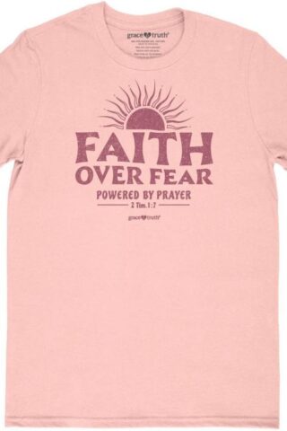 612978644768 Faith Over Fear Powered By Prayer (3XL T-Shirt)